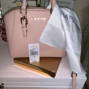 Michael Kors Ciara Satchel Size Medium Ballet Pink